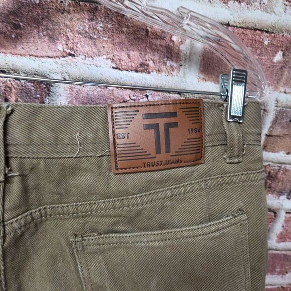 Trust Jeans Khaki Green Relaxed Fit Denim – Men’s 36x32 - Picture 7 of 7